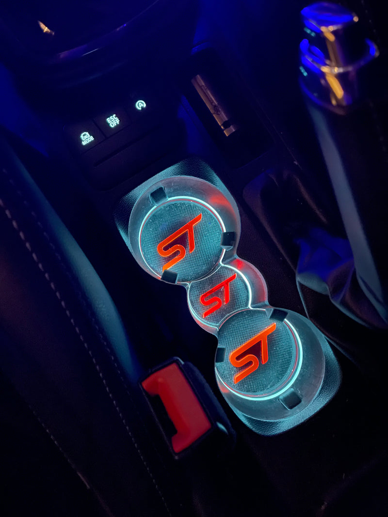 MK7 Fiesta (FACELIFT) - Cup Holder Inserts With Logo