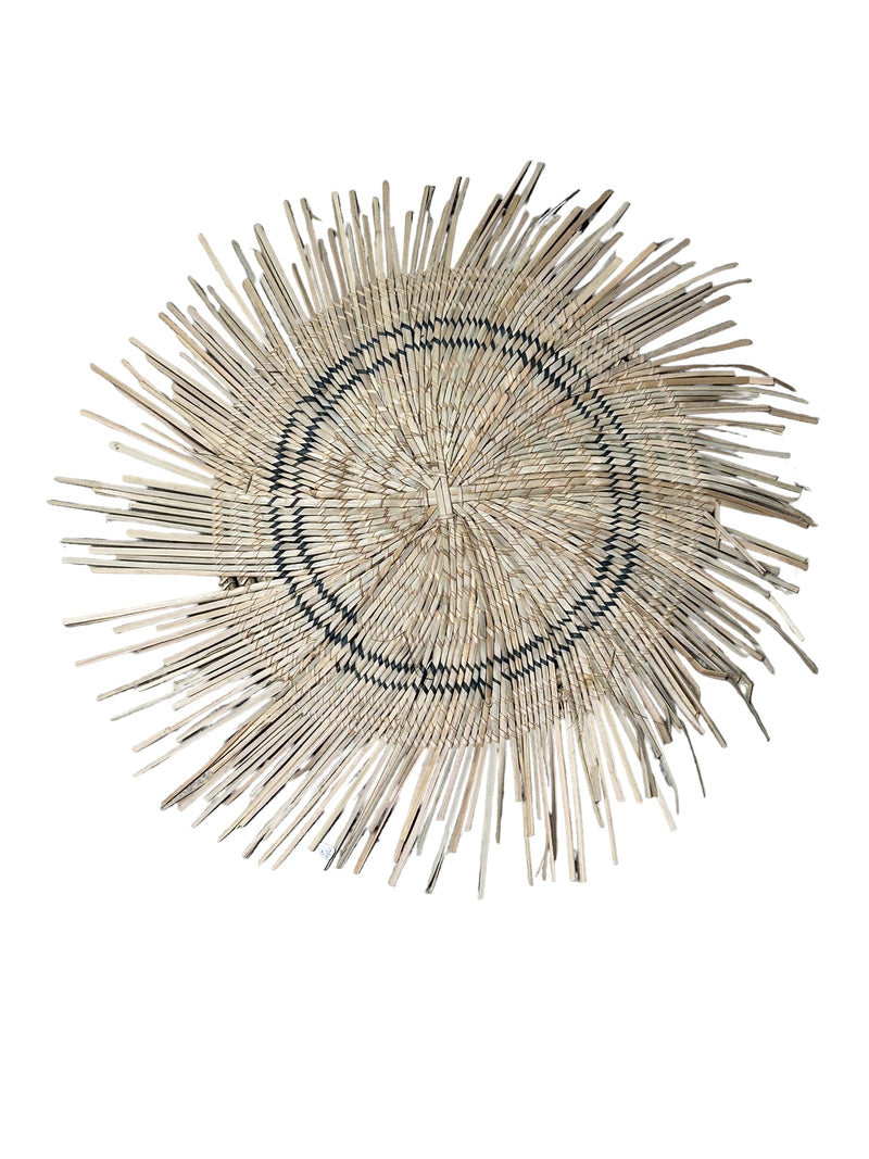 Malawi Sun Wall basket - blue lines 45cm
