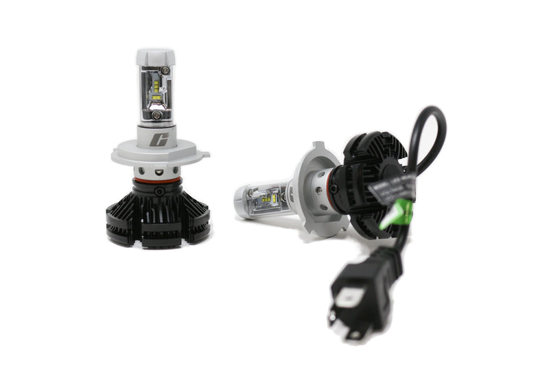 #Enhanced H4 LED Headlight Bulb Kit – 6000K with DIY Tint Film | 12,000 Lumens | Dip & Main Beam (472 | P43t)