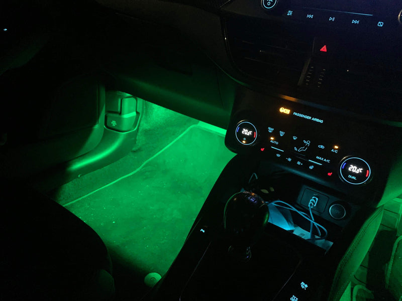 Chaser Edition Bluetooth RGB Footwell Strip Kit – MK4 Focus Interior LED Upgrade