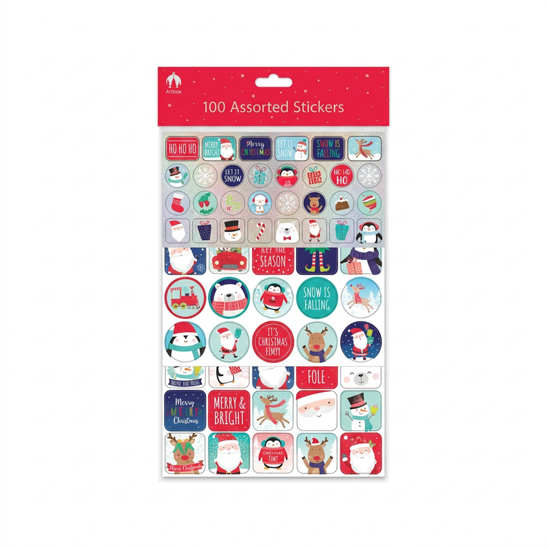 Artbox Christmas stickers 100 pack