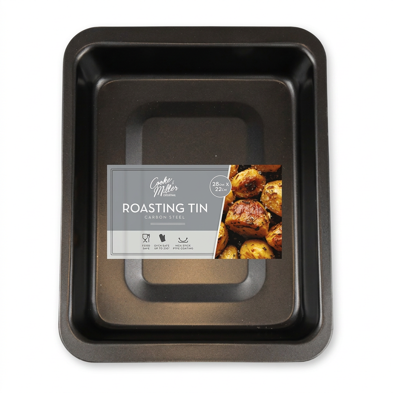 Carbon steel roasting tin