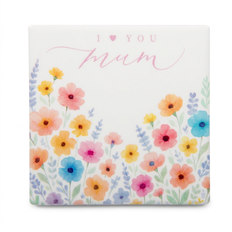 I love you Mum coaster