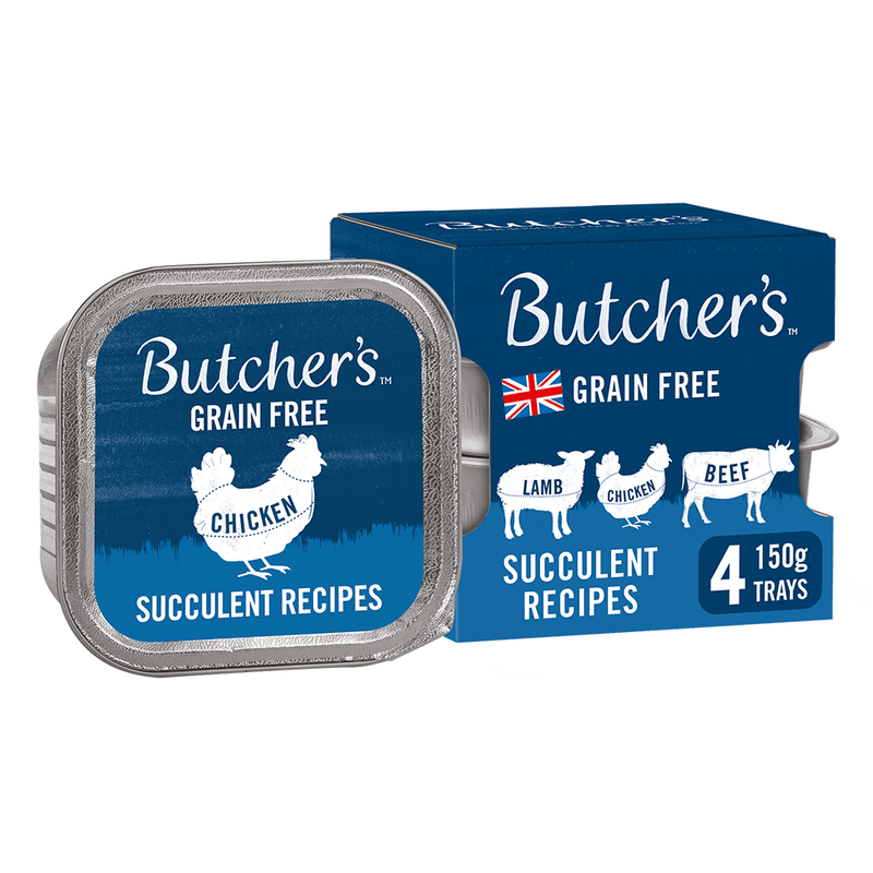 Butcher's Succulent Recipes Dog Food Trays - 4 x 150g / 12 x 150g - Case