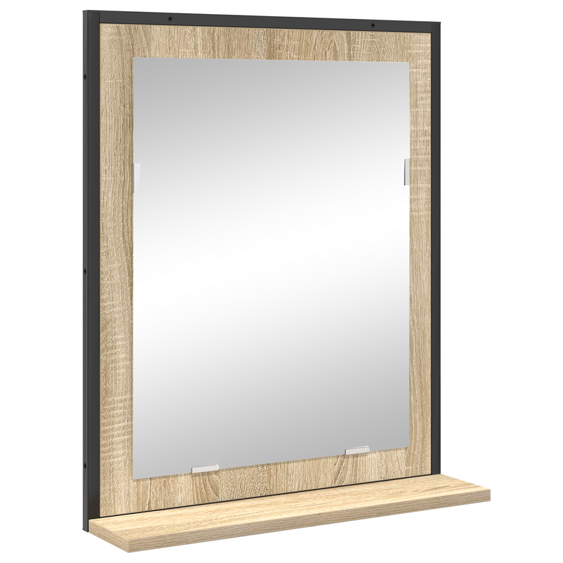 3 Piece Bathroom Furniture Set Sonoma Oak Engineered Wood