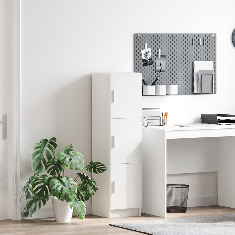 Highboard White 31.5 x 32 x 124 cm Engineered wood