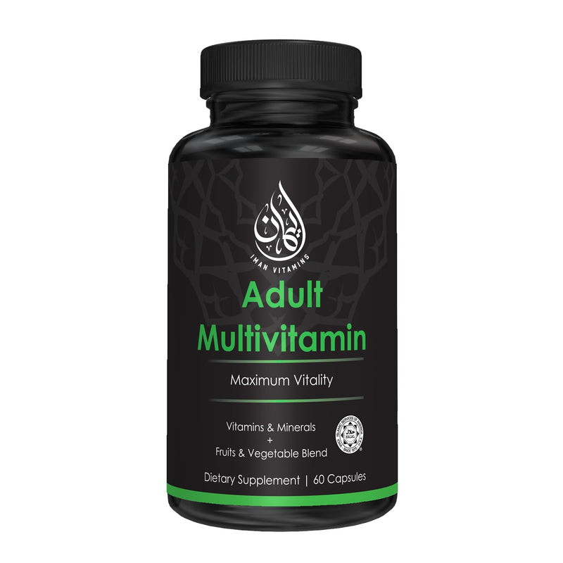 Iman Halal Complete Multivitamin for Adults – 60 Count | 42 Fruit & Veg Blend