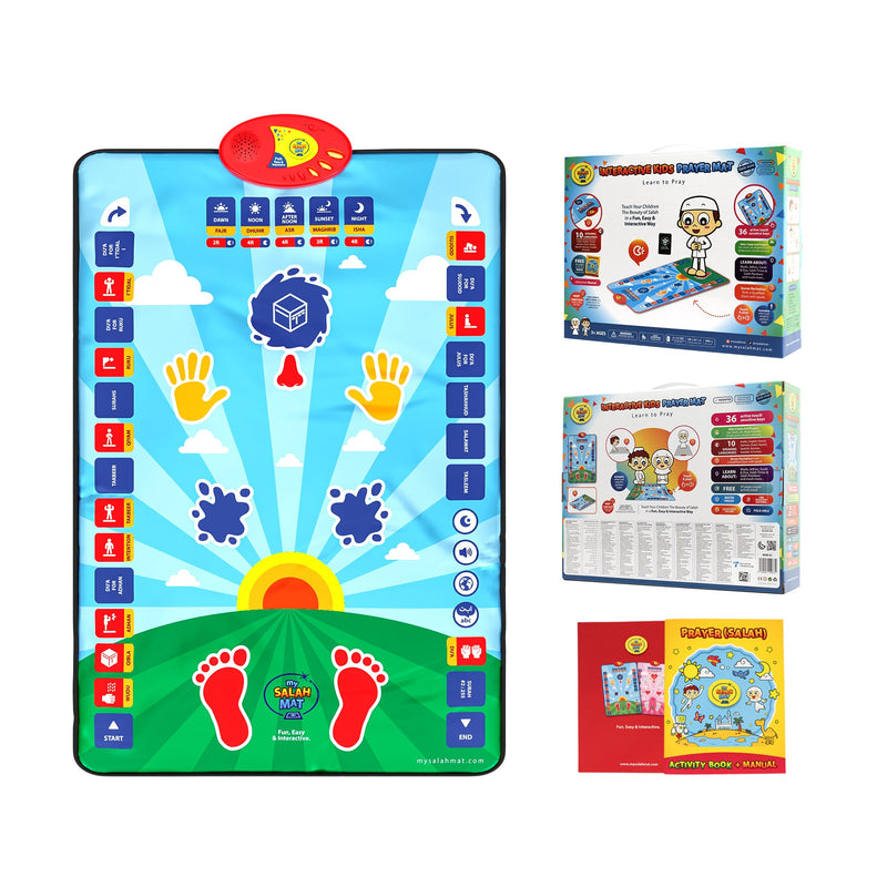 Smart Interactive Kids Prayer Mat | Now with Salah Translation | Ramadan & Eid Gift