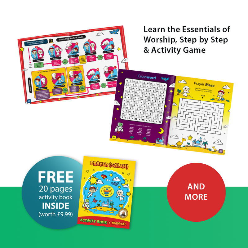Smart Interactive Kids Prayer Mat | Now with Salah Translation | Ramadan & Eid Gift