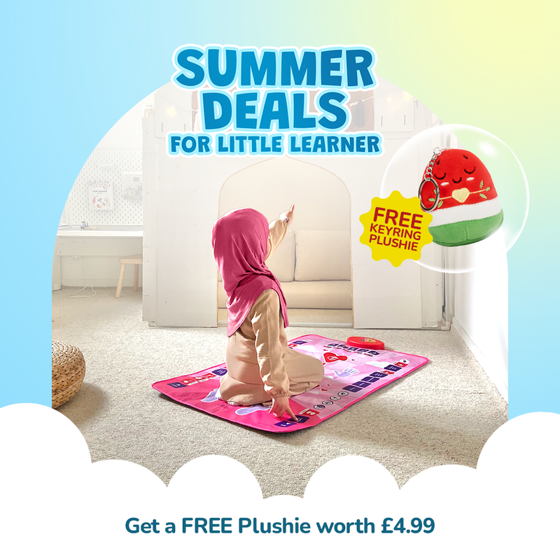 Smart Interactive Kids Prayer Mat Pink Version |  Now with Salah Translation | Ramadan & Eid Gift