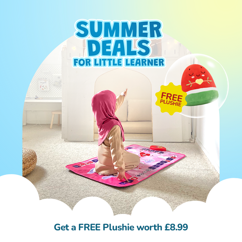 Smart Interactive Kids Prayer Mat Pink Version |  Now with Salah Translation | Ramadan & Eid Gift