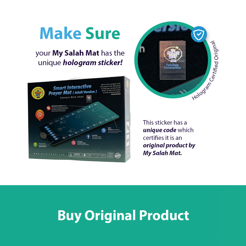 Smart Interactive Adult/Revert Prayer Mat | Original Version | 8years+ | Ramadan & Eid Gift