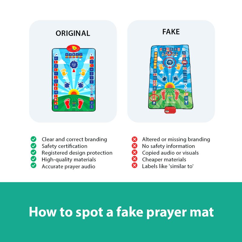 Smart Interactive Adult/Revert Prayer Mat | Original Version | 8years+ | Ramadan & Eid Gift