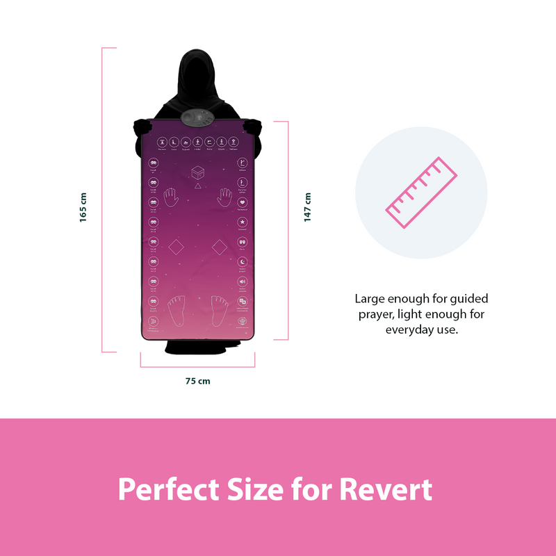 Adults & Reverts Interactive Prayer Mat (Rahma) | Learn Salah Step by Step