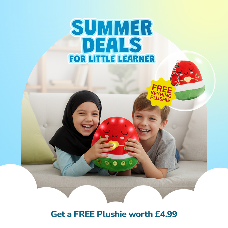 Nūr the Watermelon | A NEW Light-Up Interactive Islamic Plushie, Learn Surahs, Duas & More | Ramadan & Eid Gift