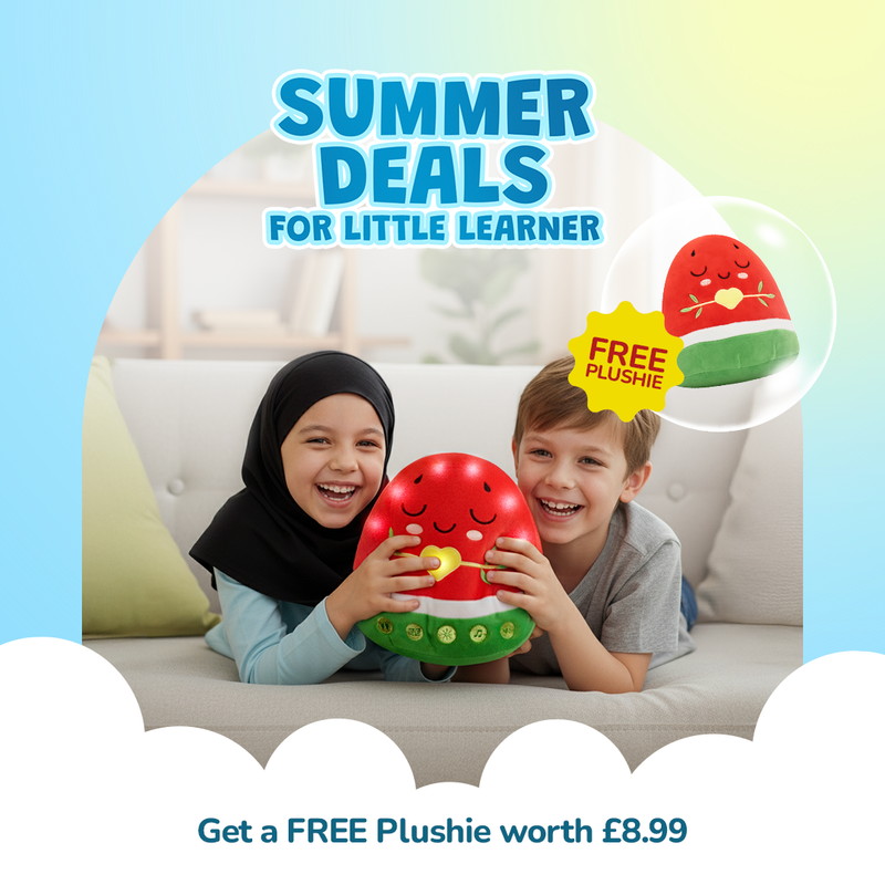 Nūr the Watermelon | A NEW Light-Up Interactive Islamic Plushie, Learn Surahs, Duas & More | Ramadan & Eid Gift