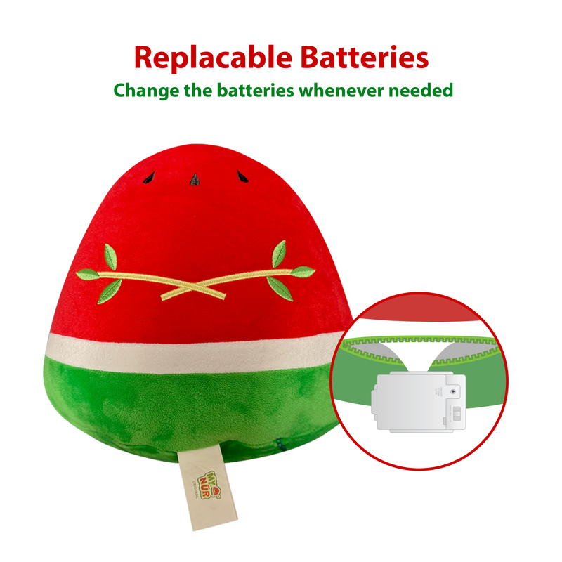 Nūr the Watermelon | A NEW Light-Up Interactive Islamic Plushie, Learn Surahs, Duas & More | Ramadan & Eid Gift