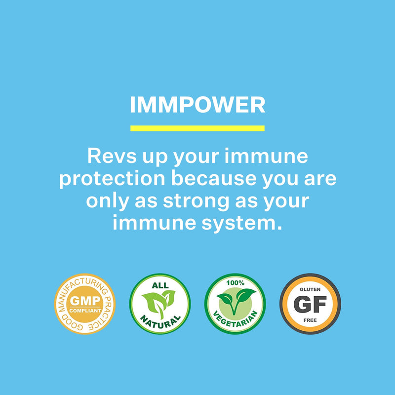 American BioSciences ImmPower AHCC 6-Pack – Enhanced Immune Support, 500 mg per Capsule, 30 Vegetarian Capsules