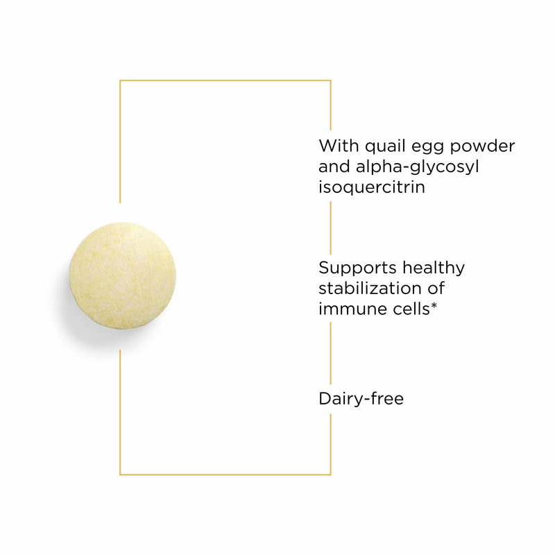 AllQlear Seasonal Immune Support – Quail Egg Powder, Berry Flavor, Dairy-Free | Integrative Therapeutics | 60 Chewable Tablets (30 Servings)