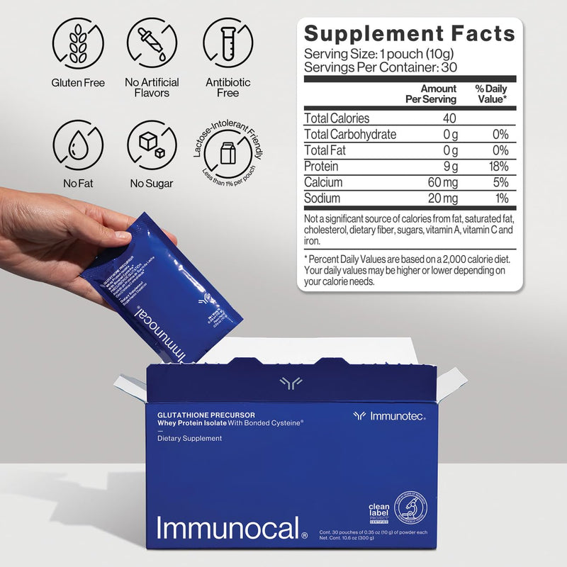 Immunocal Glutathione Precursor – Immune Support Whey Protein Isolate | 30 Servings