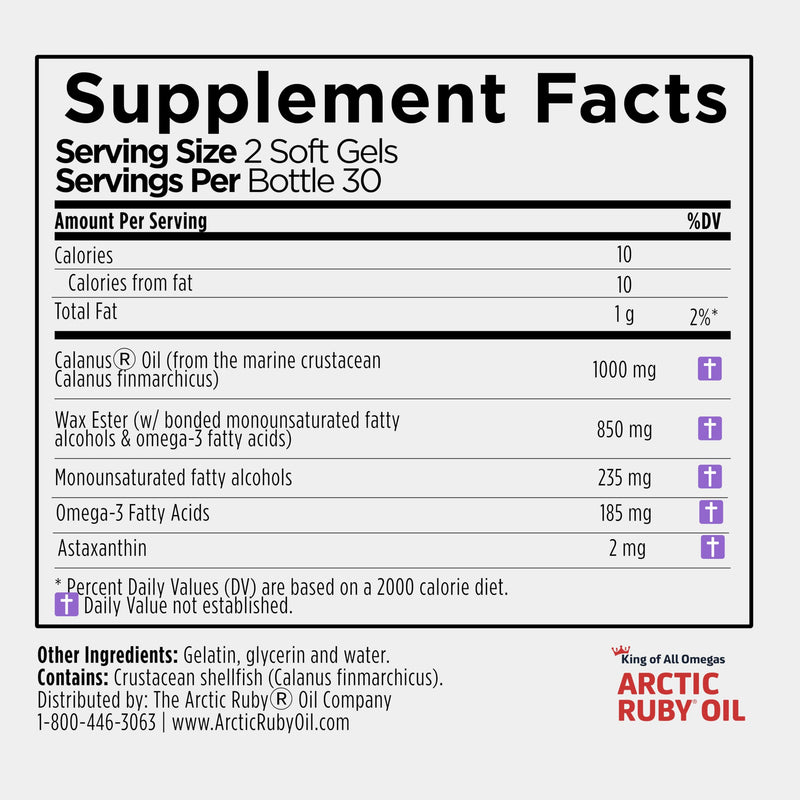 Immunocorp Arctic Ruby Oil 1000mg – Omega-3 with Astaxanthin (60 Softgels)