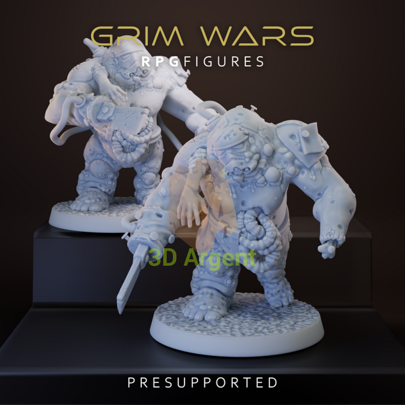 Imperial Mutants 2x | Star Wars Legion Scale | 3D Printed Resin Miniatures | RPG Figures