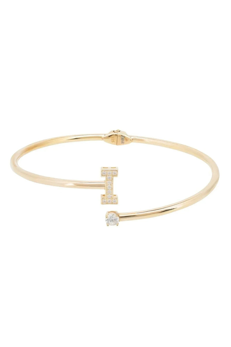 Initial Bangle Gold I