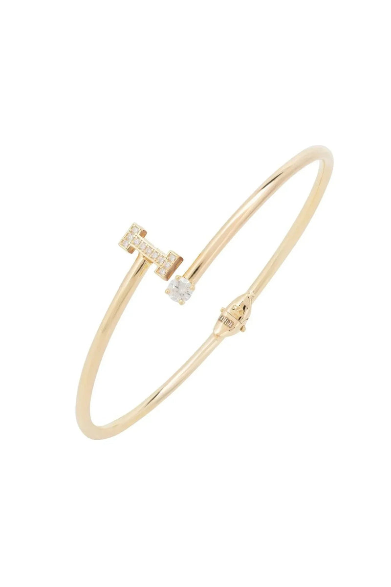 Initial Bangle Gold I