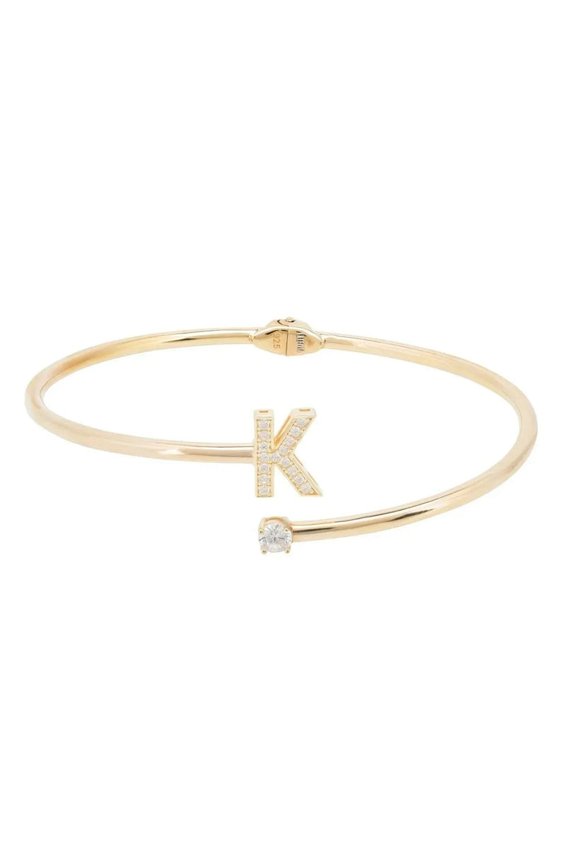 Initial Bangle Gold K
