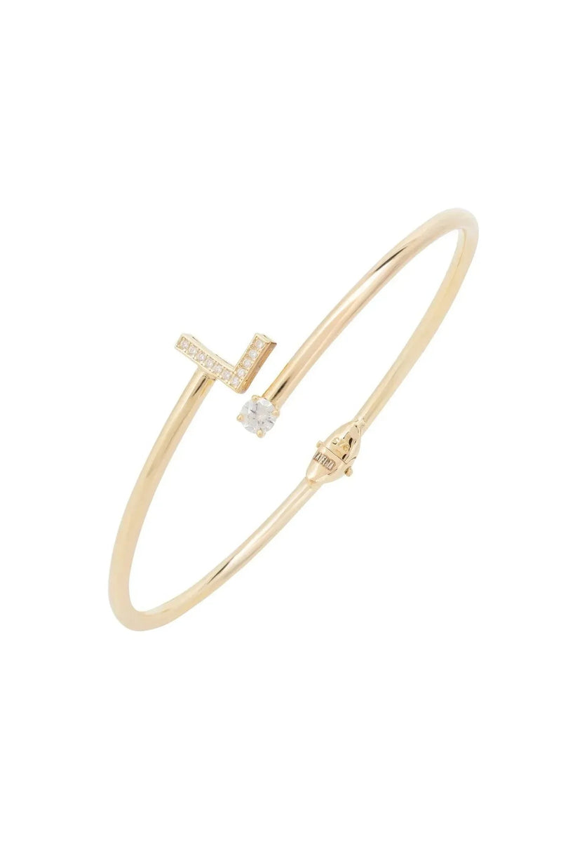 Initial Bangle Gold L