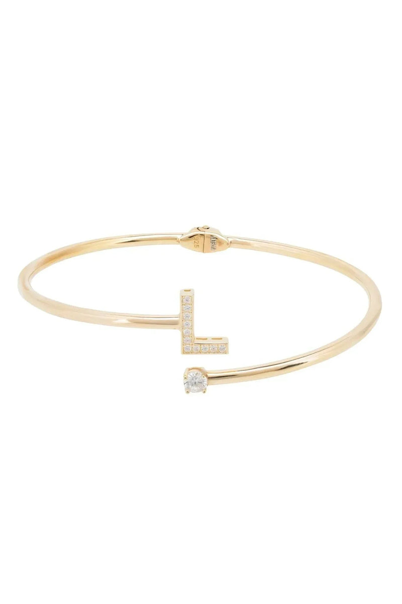 Initial Bangle Gold L