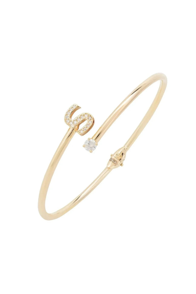Initial Bangle Gold S