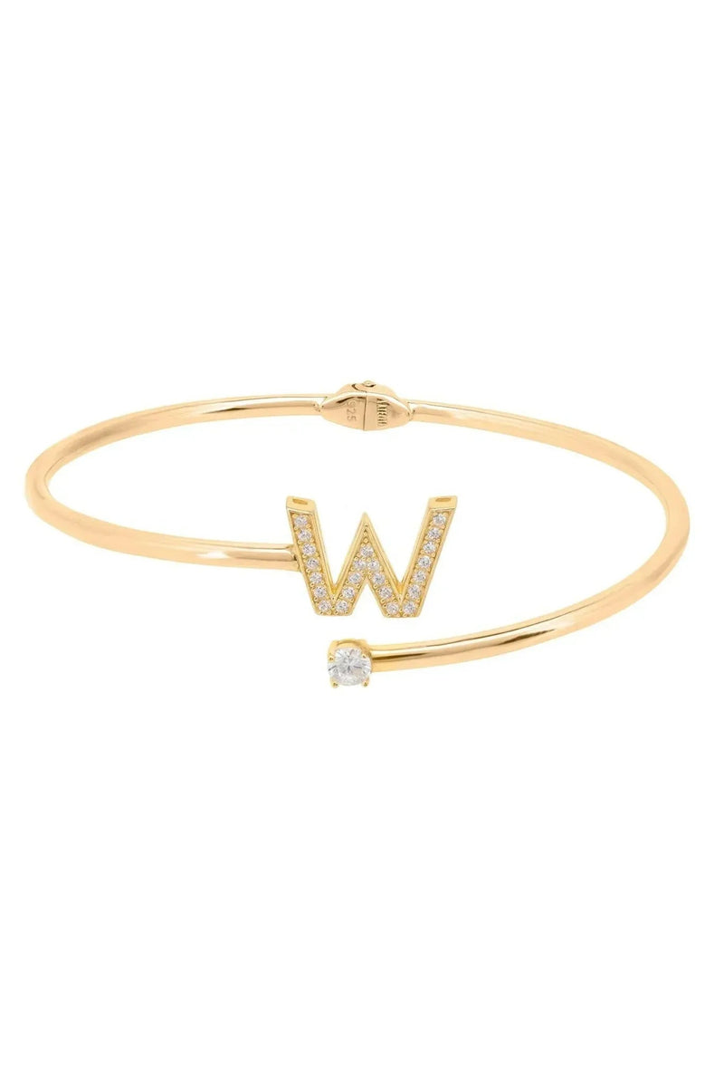 Initial Bangle Gold W