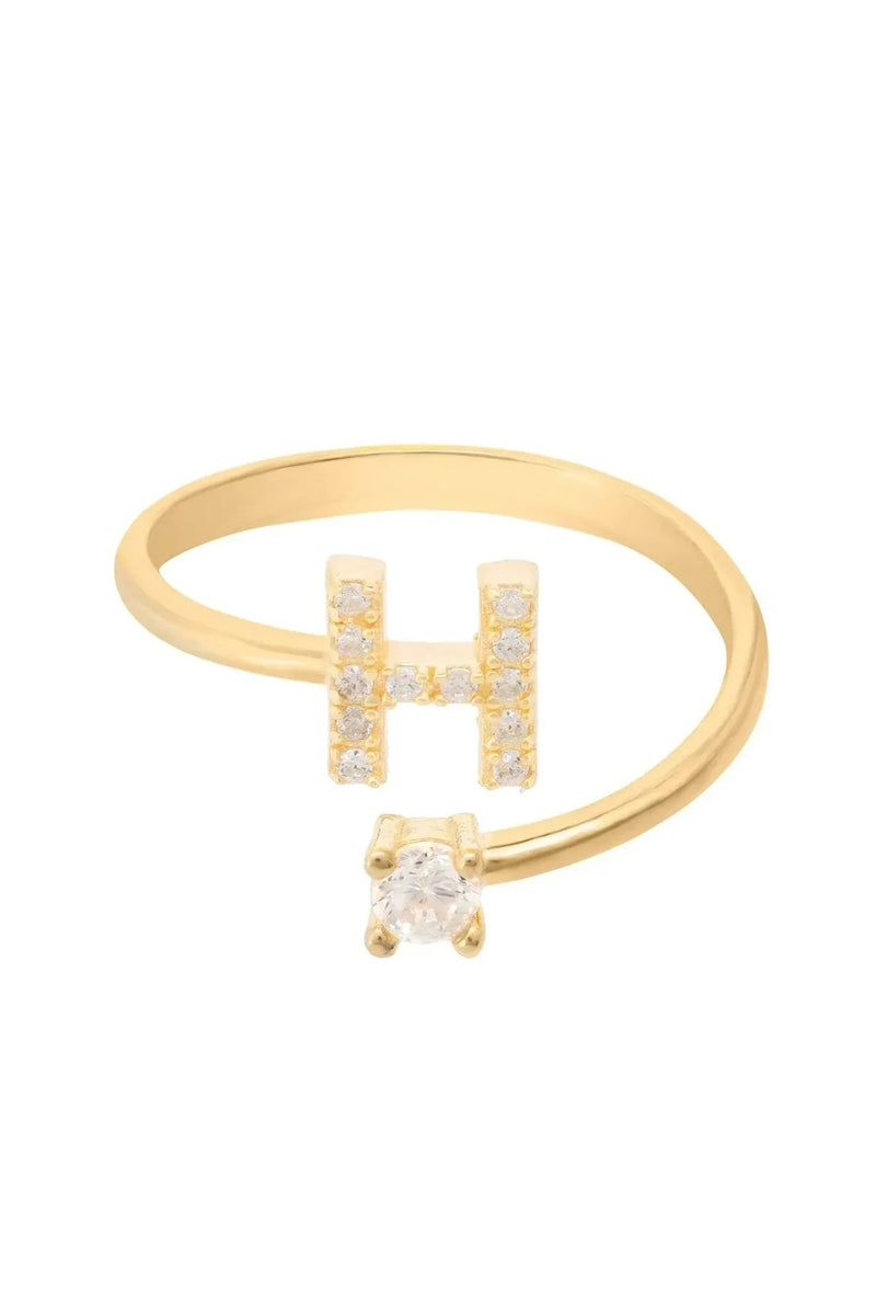 Initial Ring Gold H