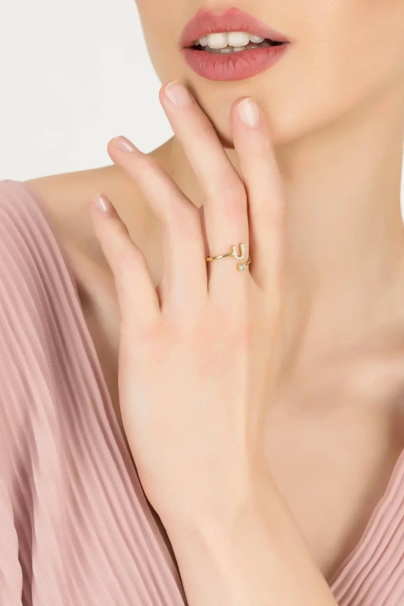 Initial Ring Gold U