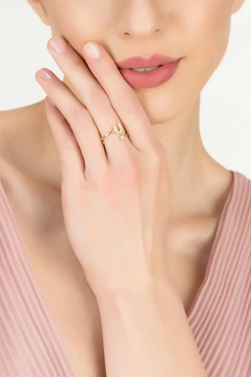 Initial Ring Gold U