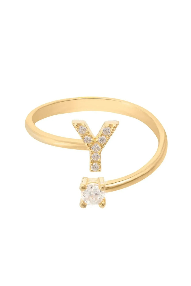 Initial Ring Gold Y