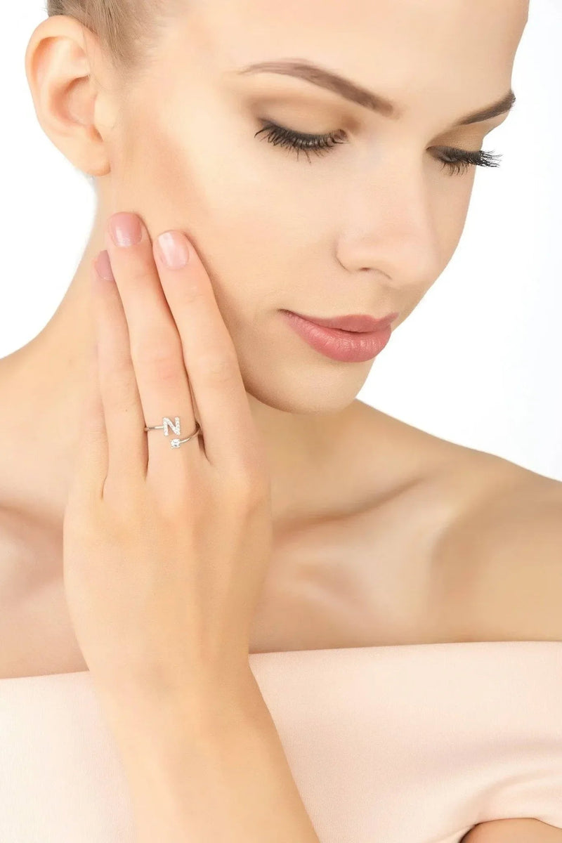 Initial Ring Silver N