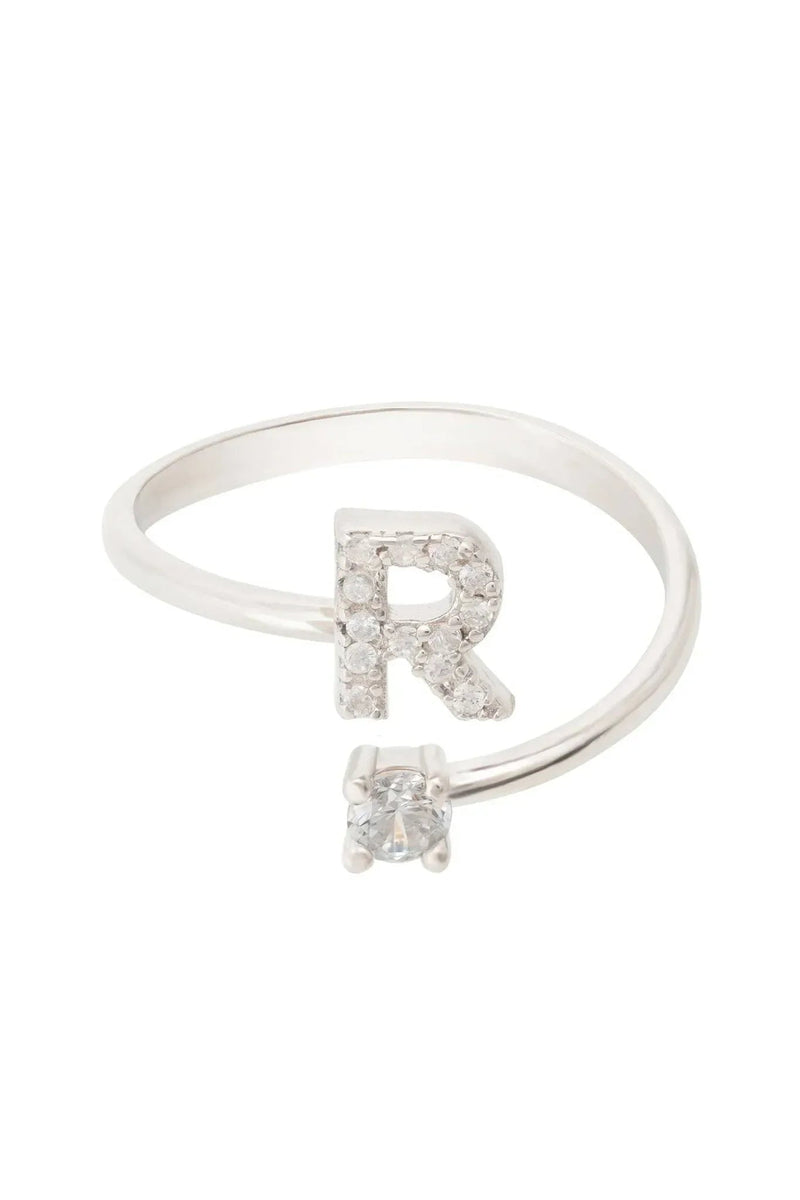 Initial Ring Silver R