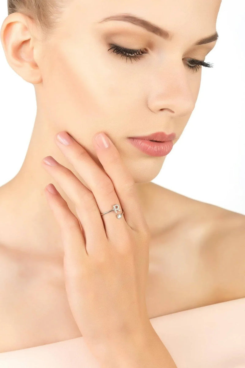 Initial Ring Silver R