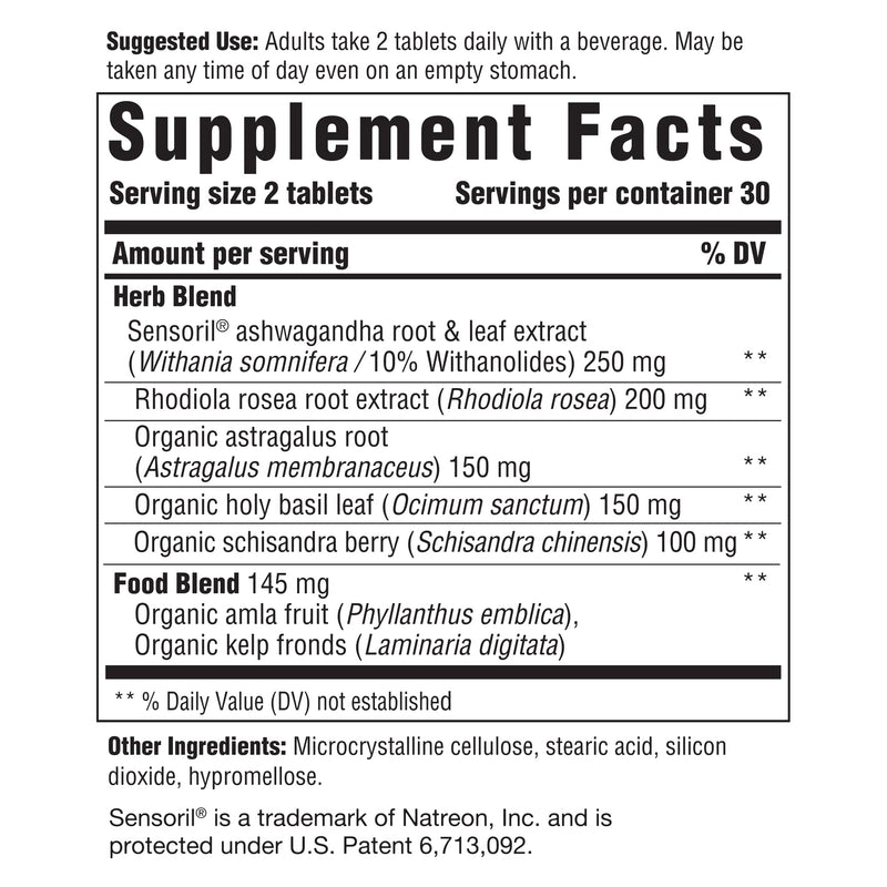 INNATE Response Adrenal Support with Ashwagandha — 90 Tablets, Non-GMO & Vegetarian