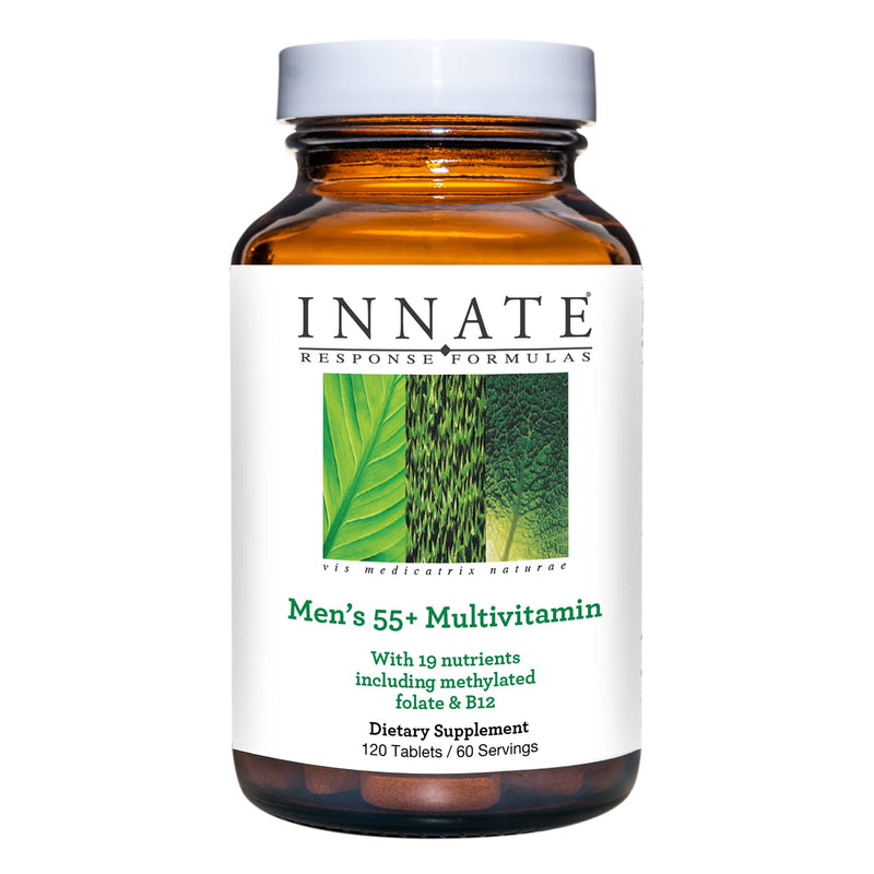 Innate Response Formulas Men’s 55+ Multivitamin – 120 Tablets | Vegetarian, Non-GMO, Kosher, Gluten-Free
