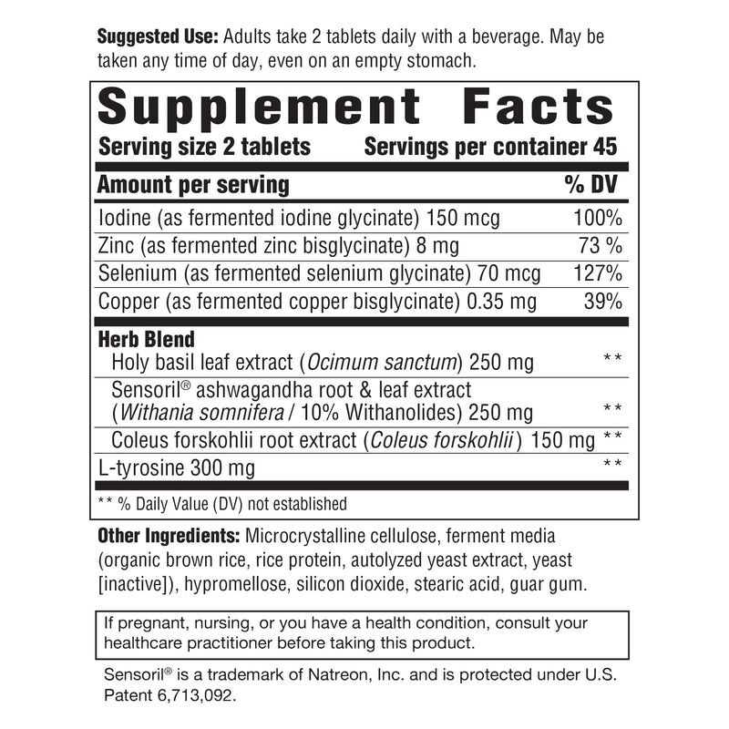 INNATE Thyroid Response Complete Care - Ashwagandha (90 Tablets) | Vegetarian, Gluten-Free, Non-GMO