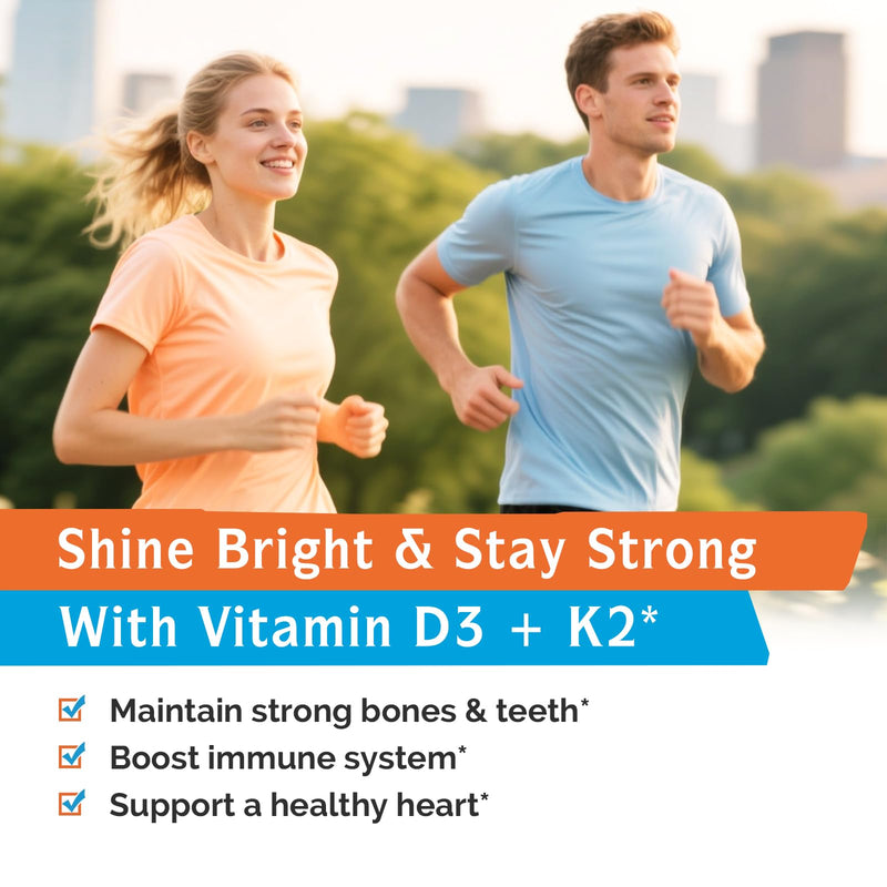 Innate Vitality D3 K2 Softgels — 10,000 IU D3 + 200 mcg MK-7 | Bone & Immune Health