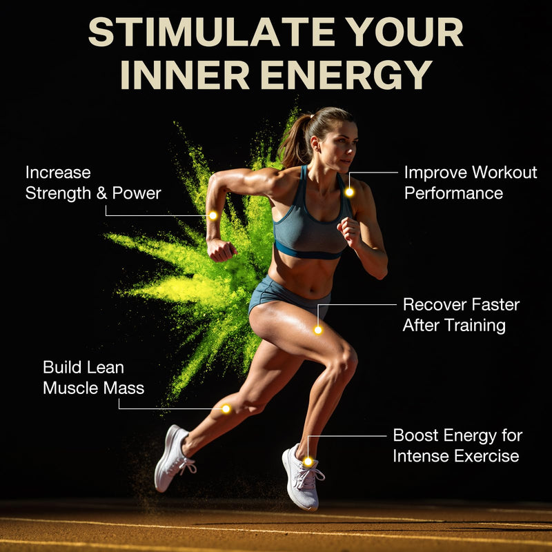 INNIOXV Creatine Monohydrate Capsules – 5000mg per Serving, with Hydrolyzed Collagen, Gluten Free