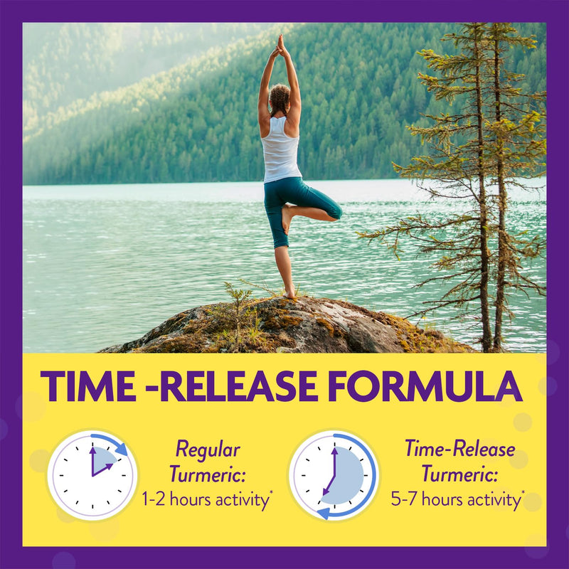 InnovixLabs Turmeric Curcumin with Black Pepper - Time-Release Tablets