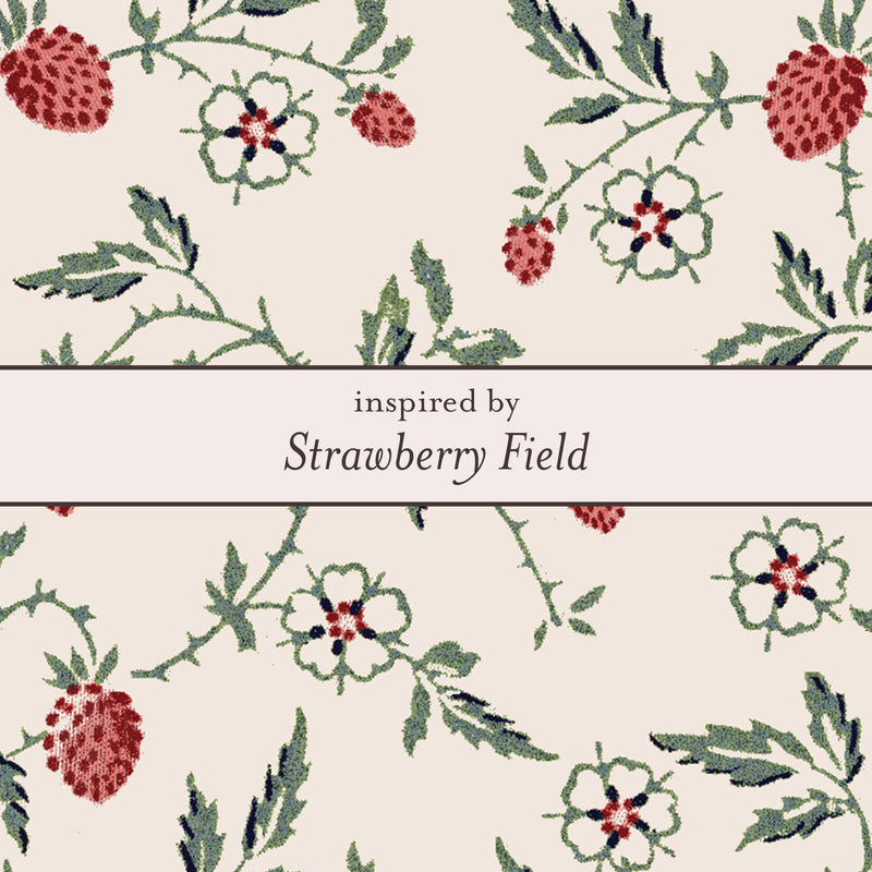 Laura Ashley Silver Strawberry Field Stud Earrings
