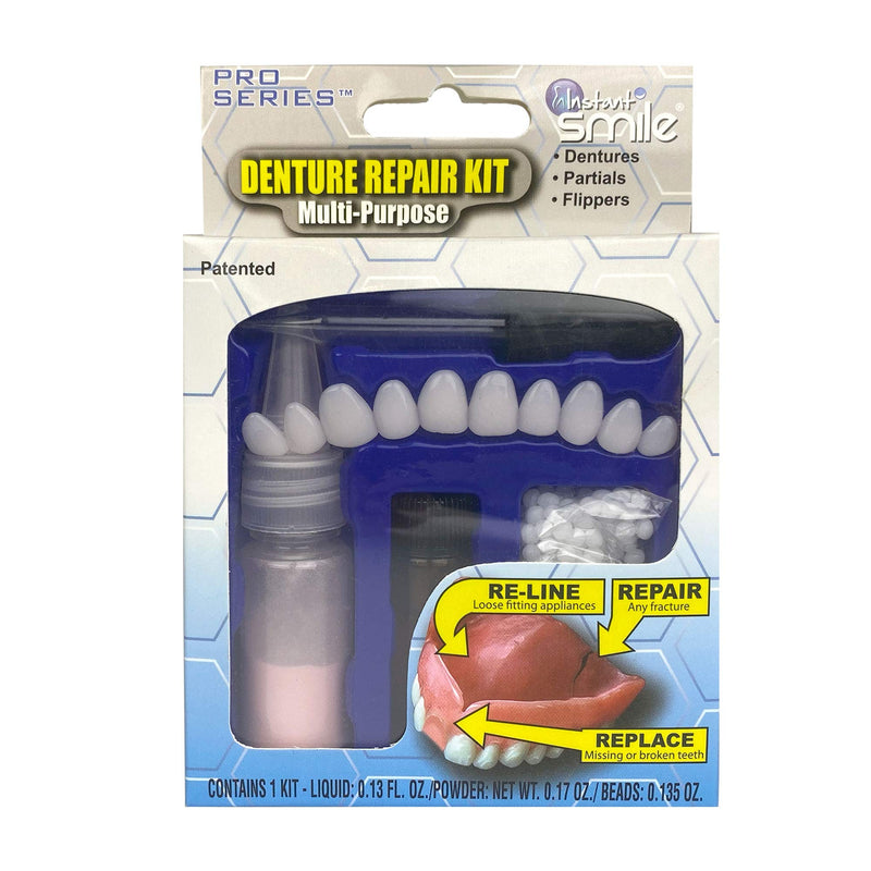 Instant Smile Multi Purpose Denture Repair Kit - Fast & Easy Denture Repairs