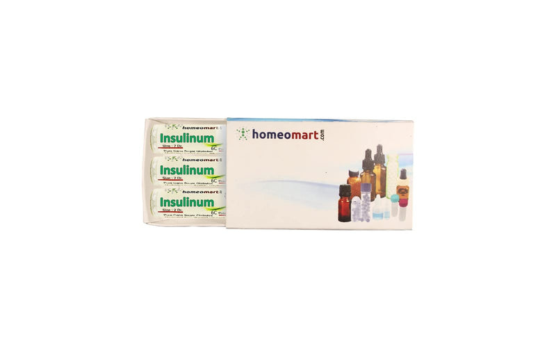 Homeomart.com Insulinum Homeopathy Pellets (Pills) in 6C Potency, Pack of 3