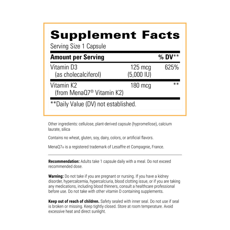 Integrative Therapeutics K2 + D3 – Heart Health & Bone Support | 60 Count